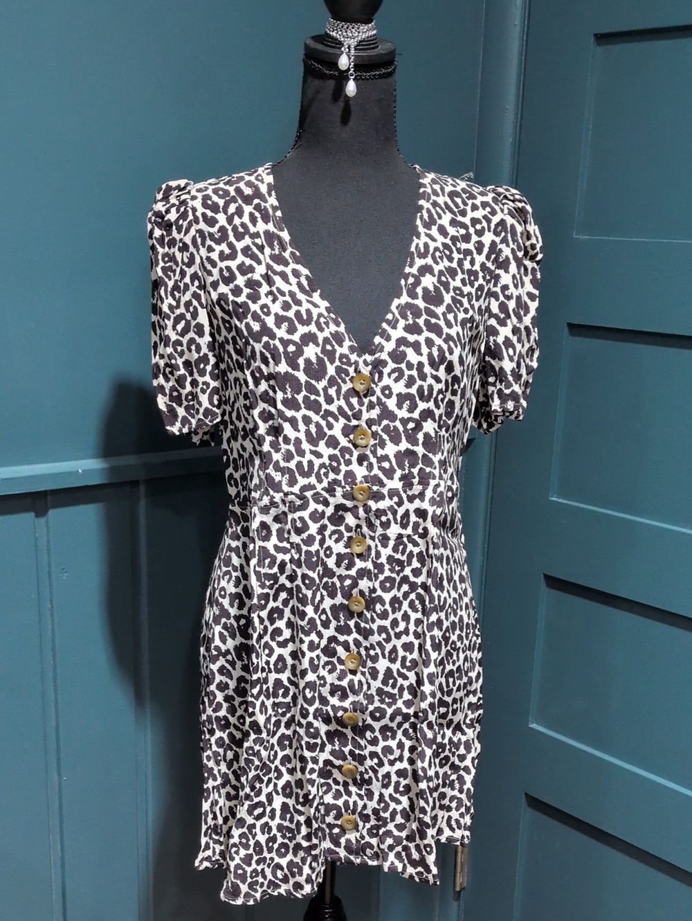 Animal Print Midi Dress